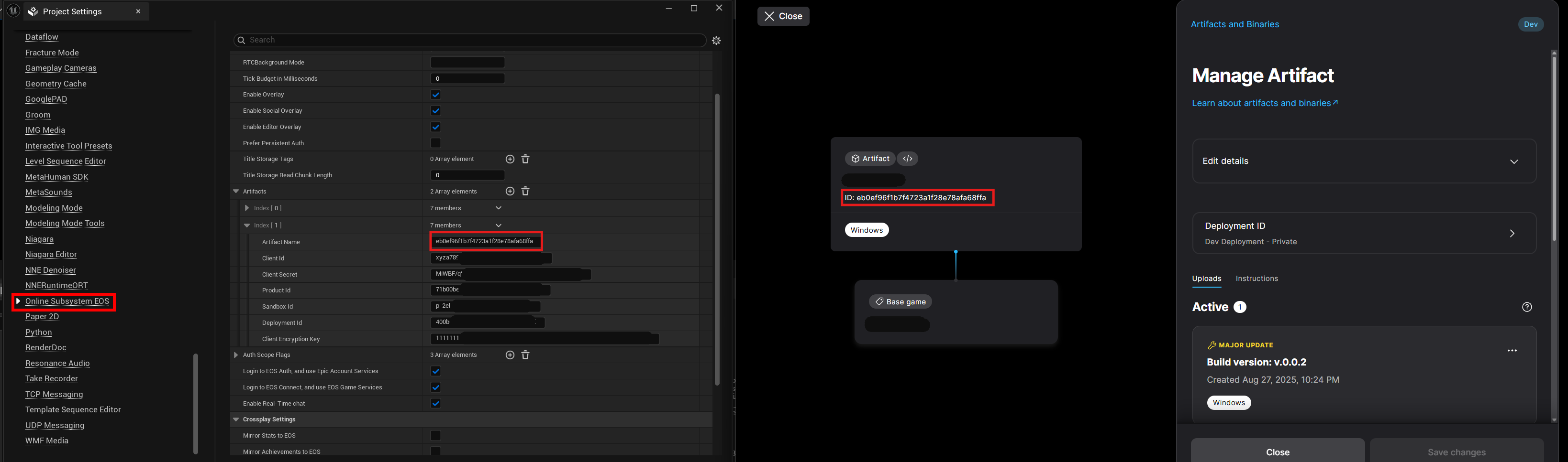 Artifact Name in Developer Portal